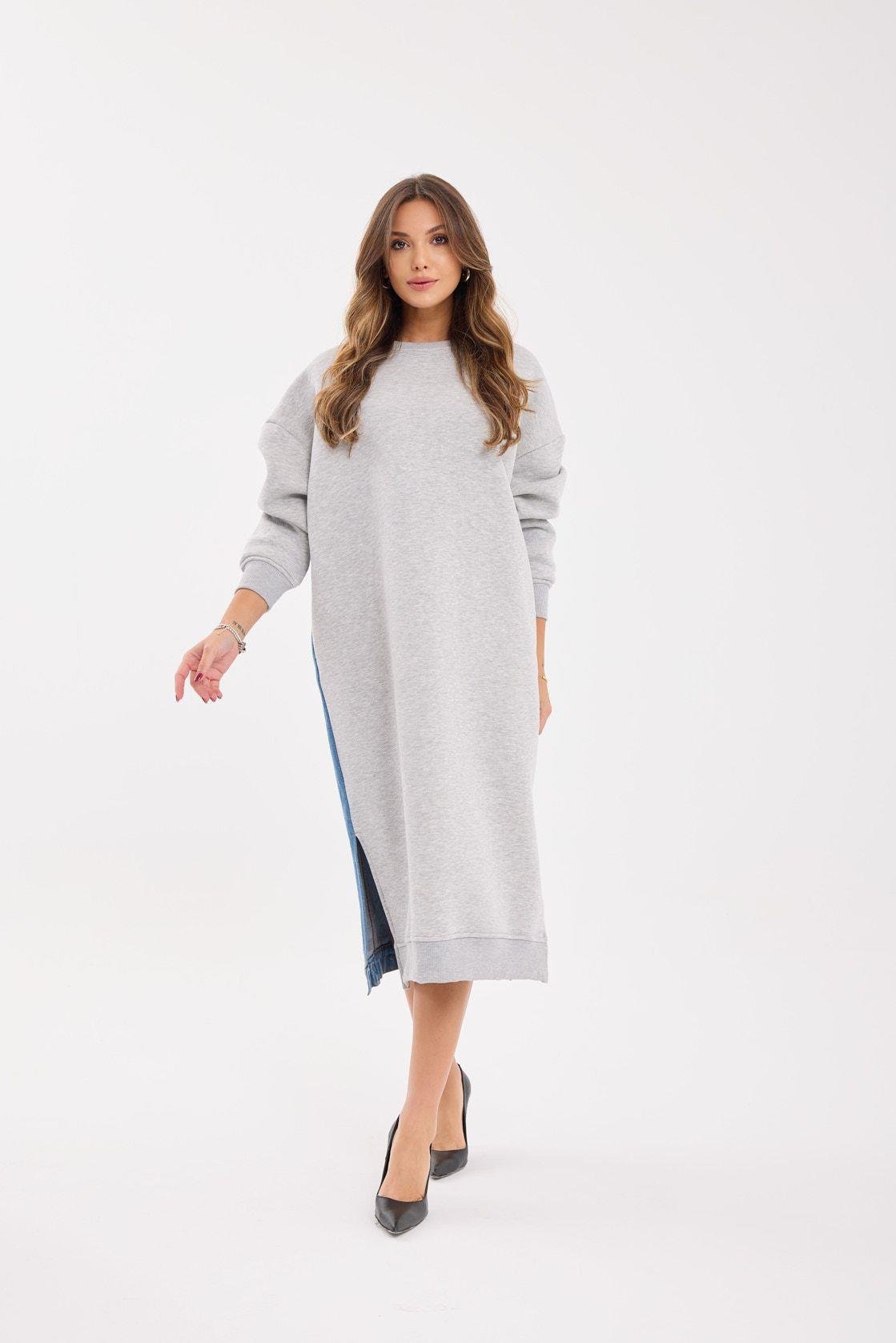 7194 LANGER SWEAT-GRAU