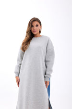 7194 LANGER SWEAT-GRAU