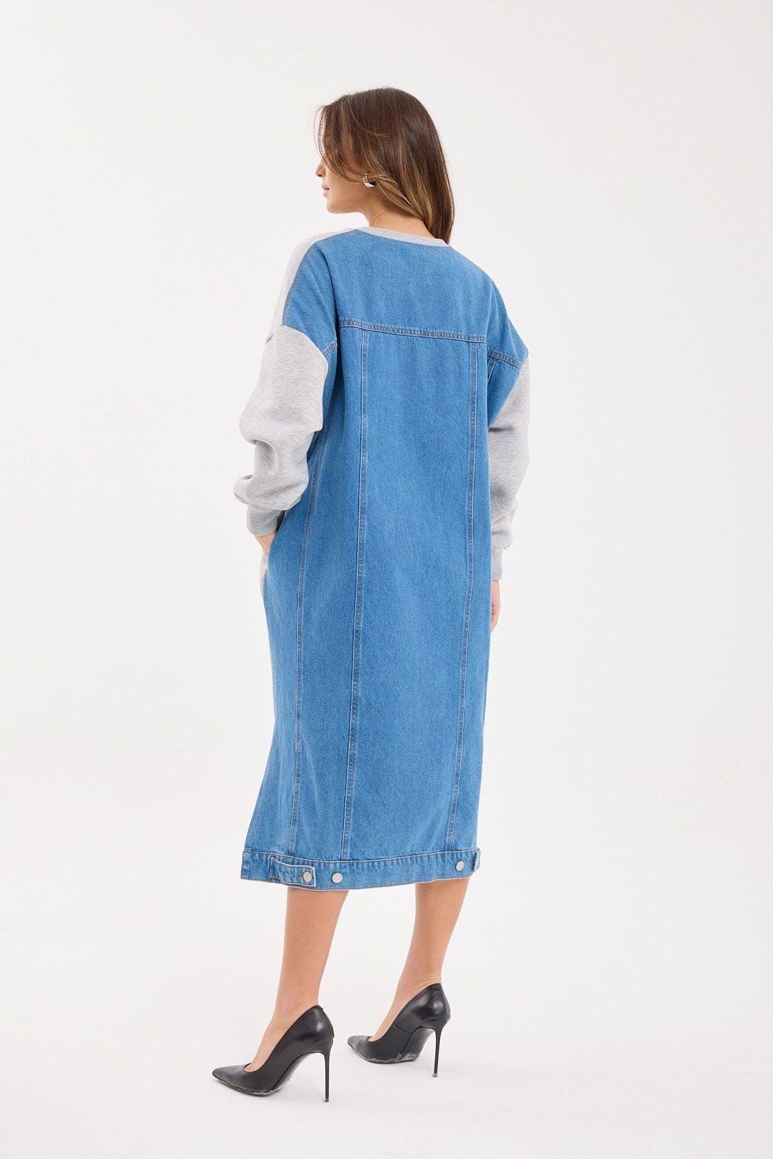 7194 LANGER SWEAT-GRAU