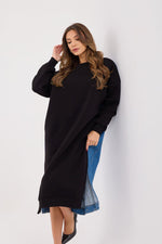 7194 UZUN SWEAT-SİYAH