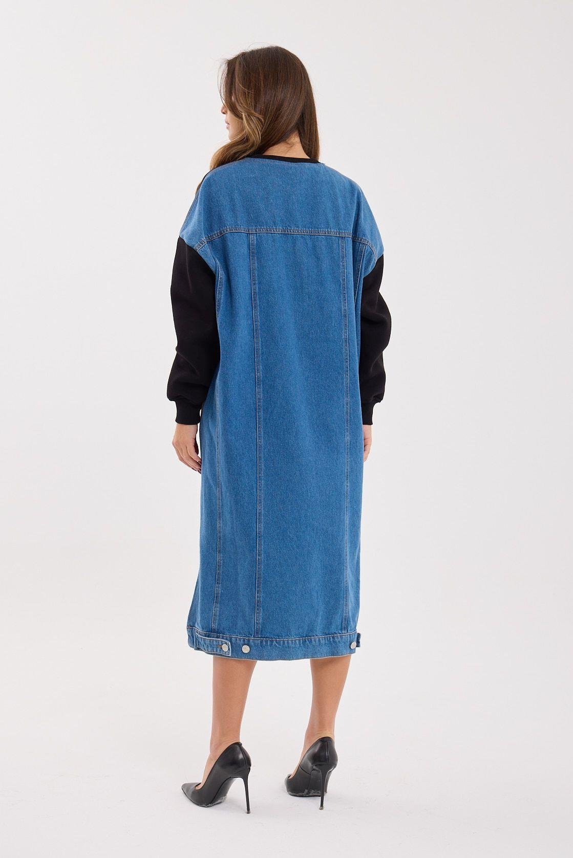7194 UZUN SWEAT-SİYAH
