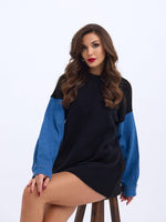 7281 STRICKJEANS-SCHWARZ