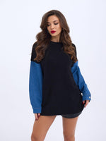 7281 STRICKJEANS-SCHWARZ