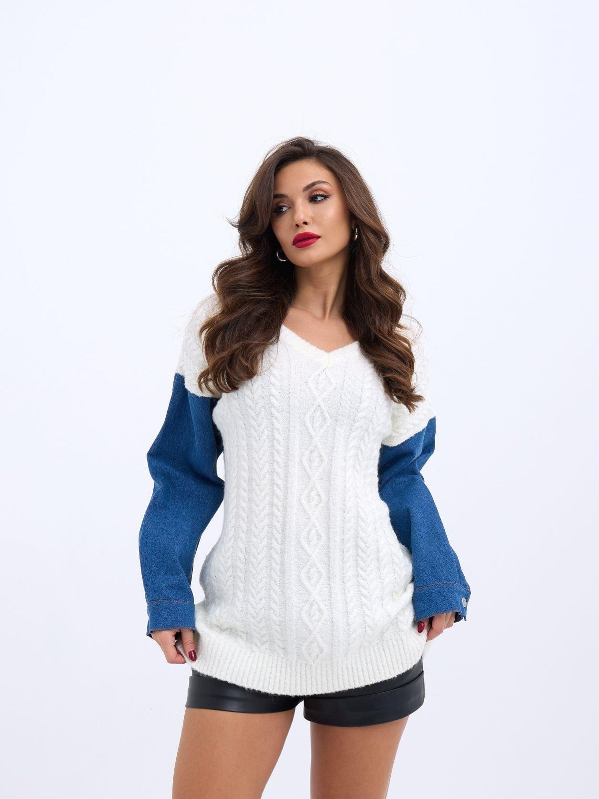 7282 STRICKWAREN DENIM-ECRU