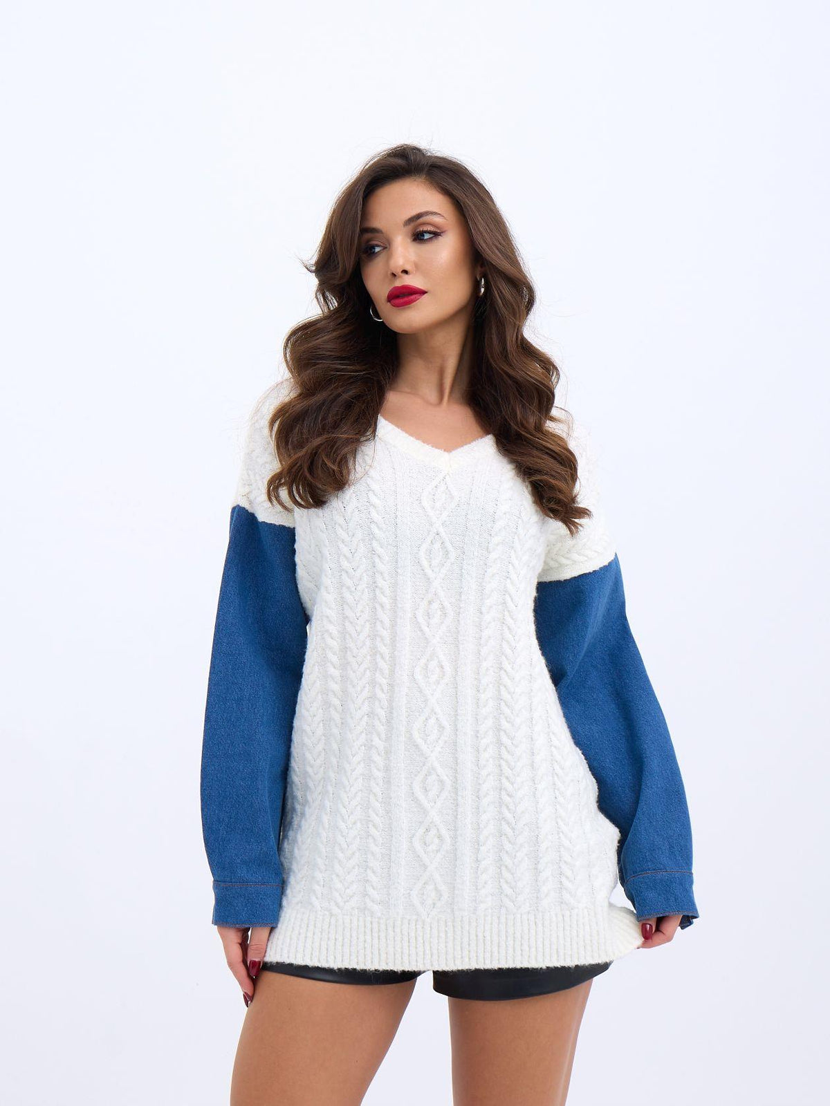 7282 STRICKWAREN DENIM-ECRU