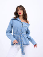 7308 Jeanshemd-Blau