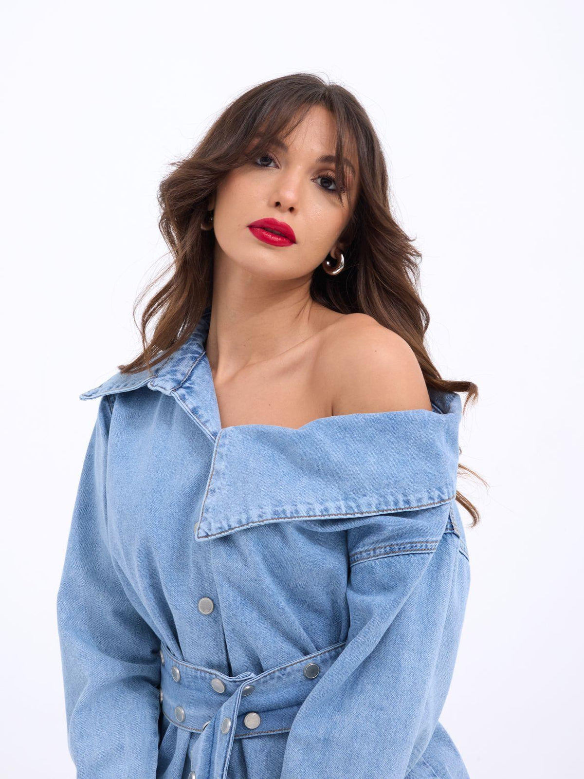 7308 Jeanshemd-Blau