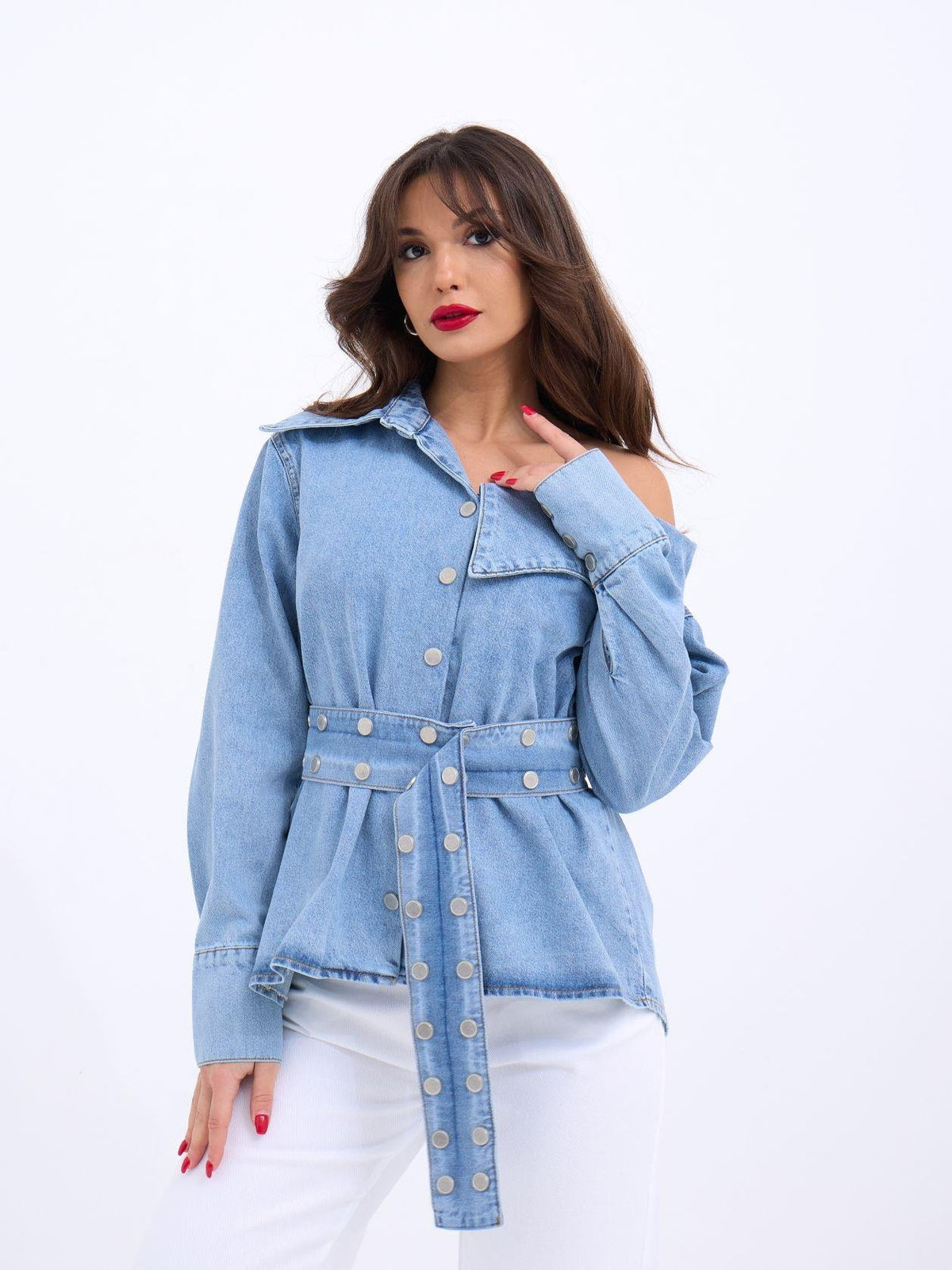 7308 Jeanshemd-Blau