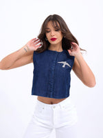 7336 Jeansweste, Blau