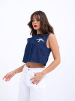 7336 Jeansweste, Blau