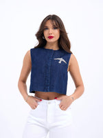 7336 Jeansweste, Blau