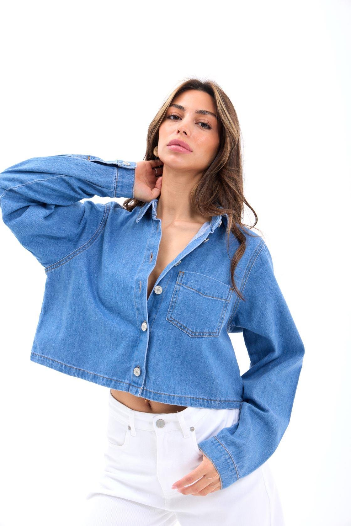 7367 Jeanshemd-Blau