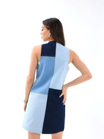 7385 Jeanskleid-Blau