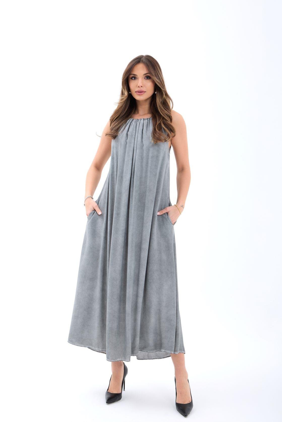7387 KLEID-GRAU