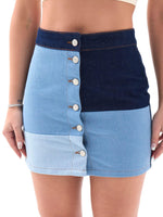 7390 Jeansrock-Blau
