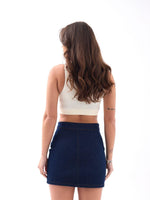 7390 Jeansrock-Blau