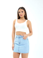 7395 Jeansrock – Hellblau