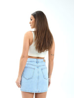 7395 Jeansrock – Hellblau