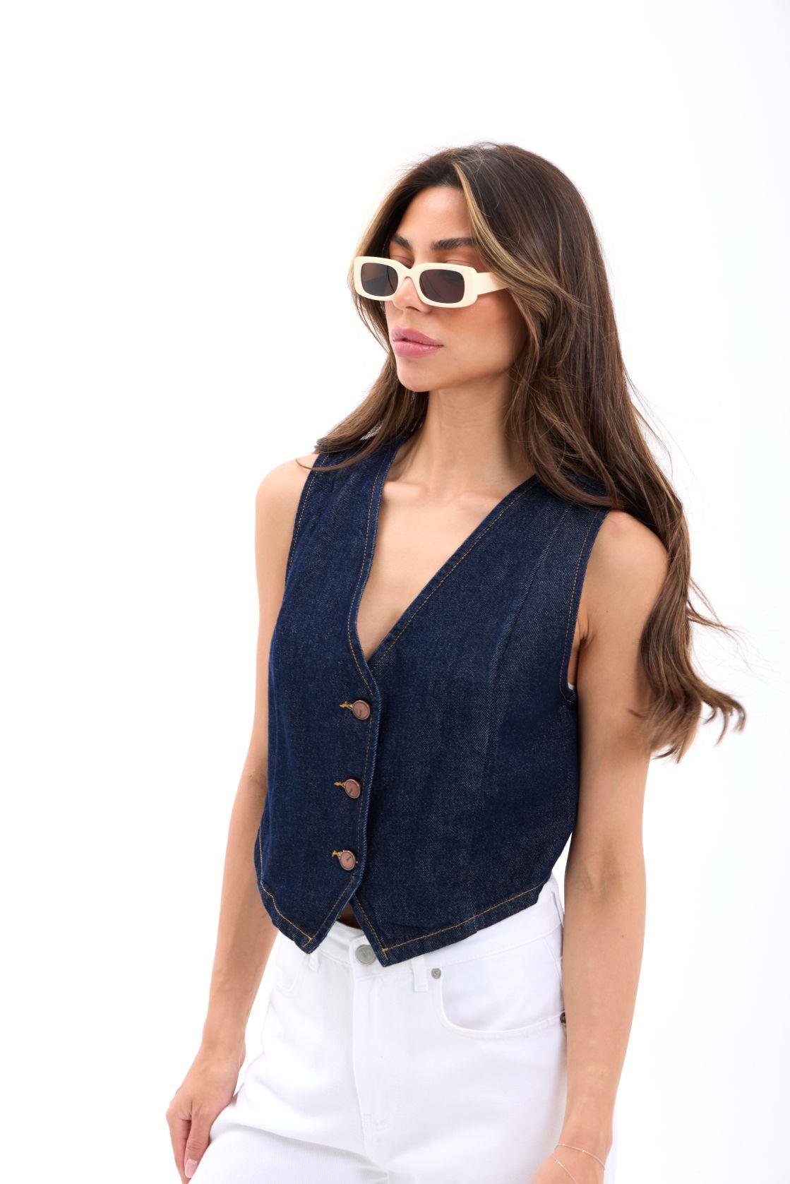 7414 Jeansweste, Blau