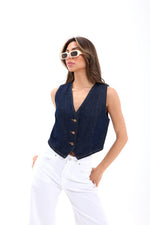 7414 Jeansweste, Blau