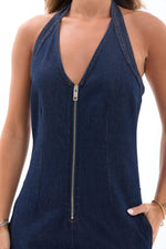 7431 Jeans-Overalls – Blau