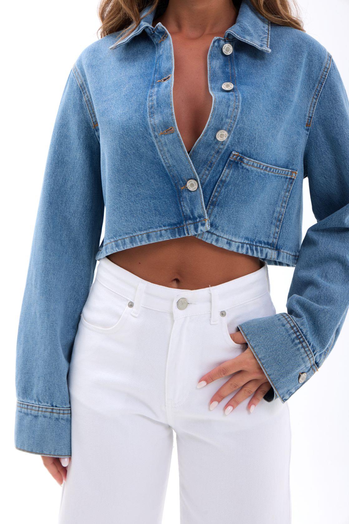 7444 Jeansjacke – Blau