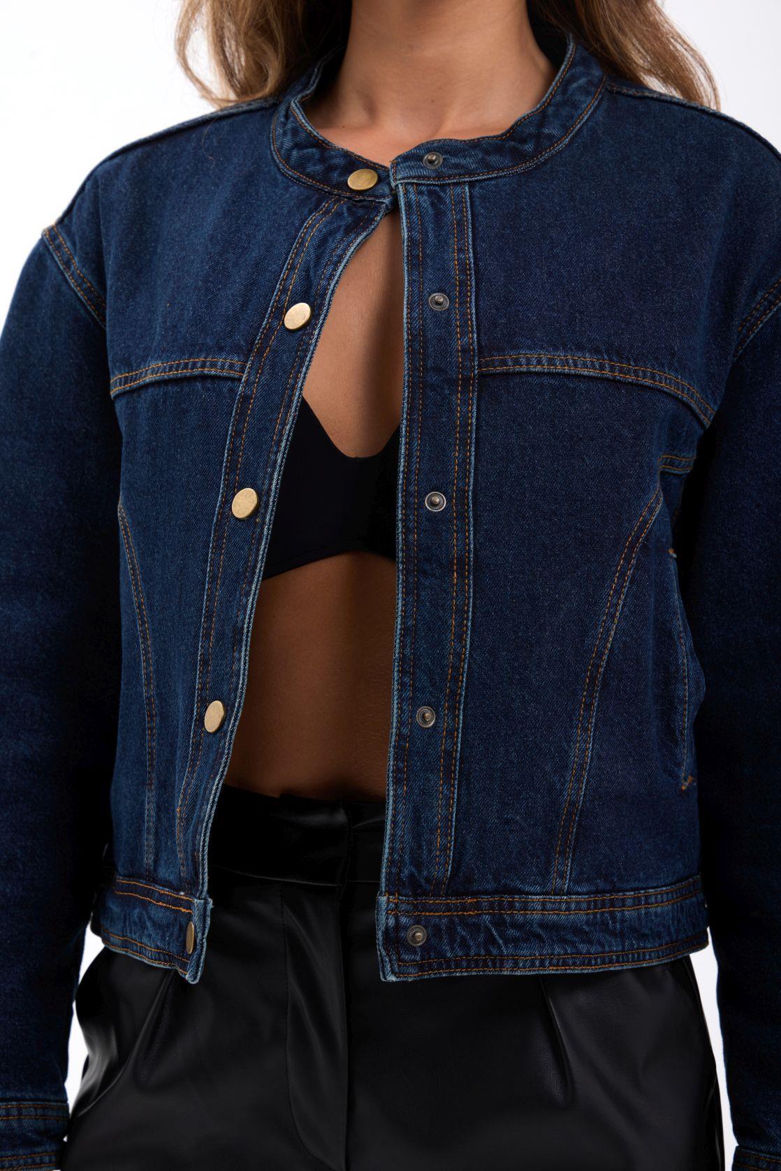 7480 Jeansjacke – Marineblau