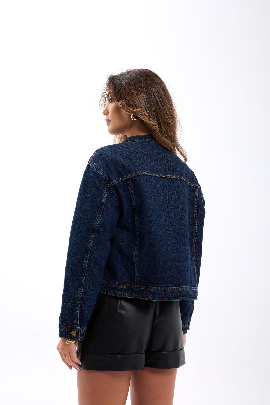 7480 Jeansjacke – Marineblau