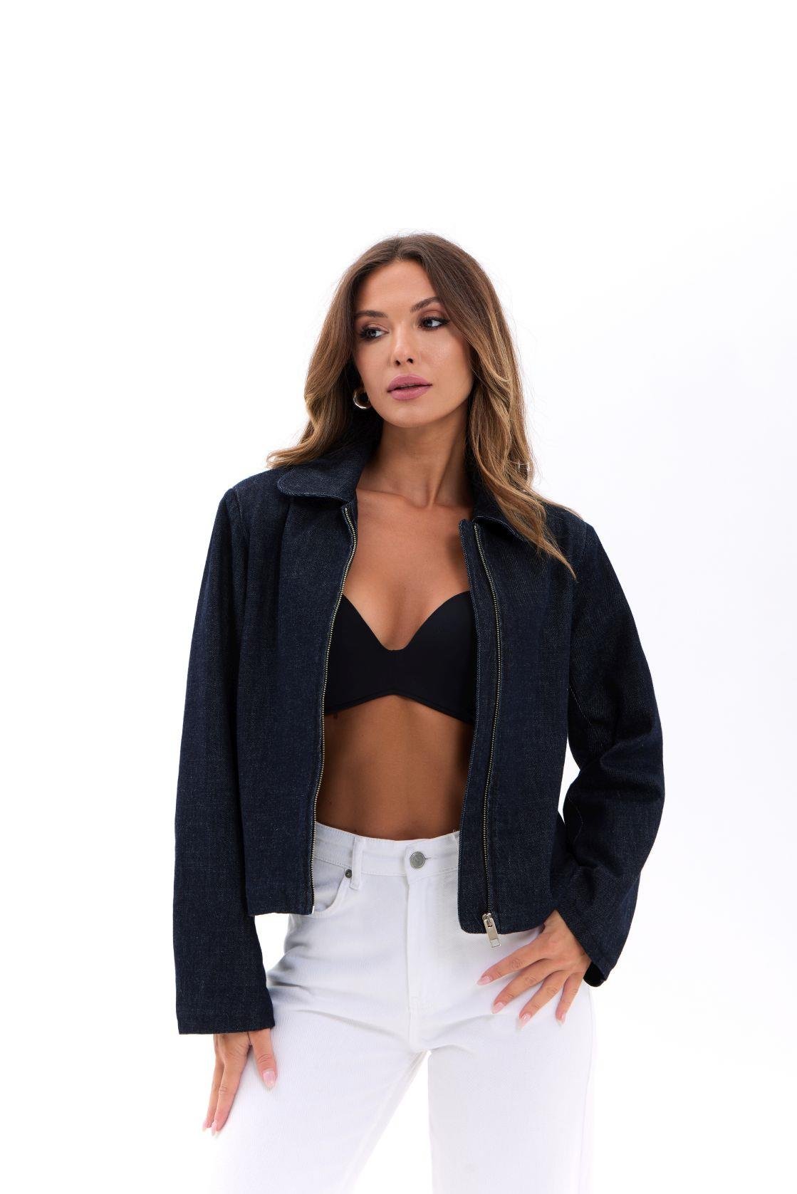 7486 Jeansjacke – Dunkelblau