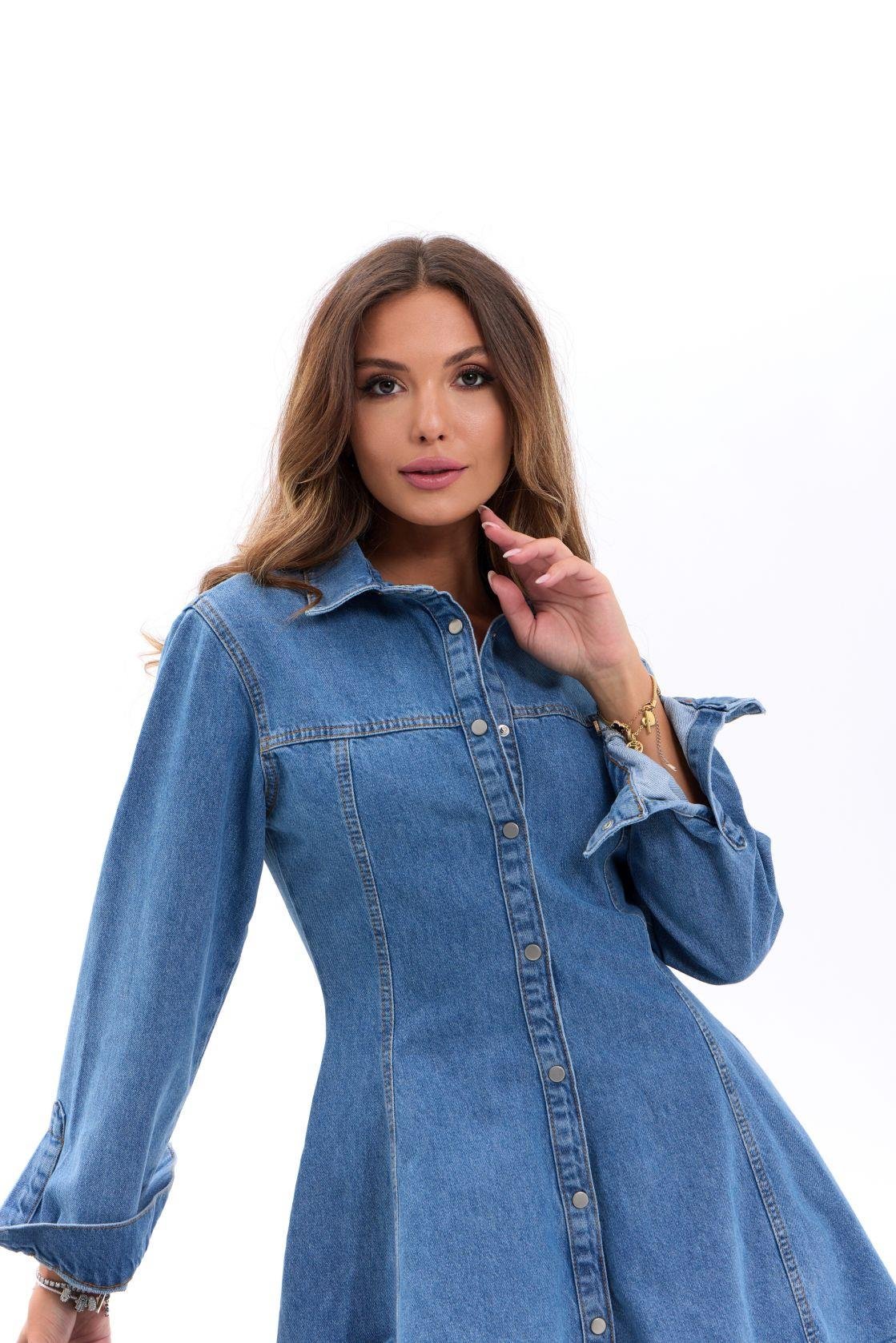 7487 Jeanskleid-Blau