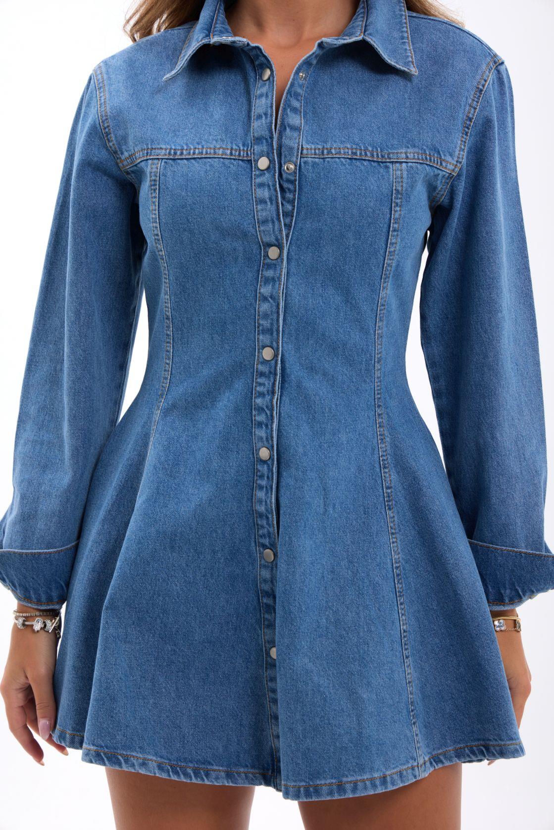 7487 Jeanskleid-Blau