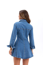 7487 Jeanskleid-Blau