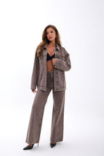 7490 Jeansjacke – Braun