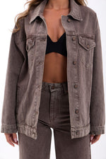 7490 Jeansjacke – Braun