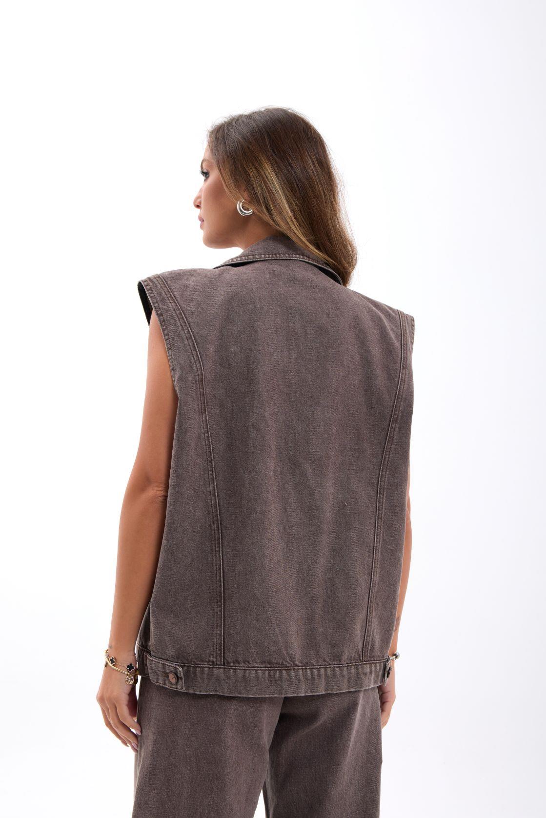 7491 Jeansweste, Braun