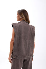 7491 Jeansweste, Braun
