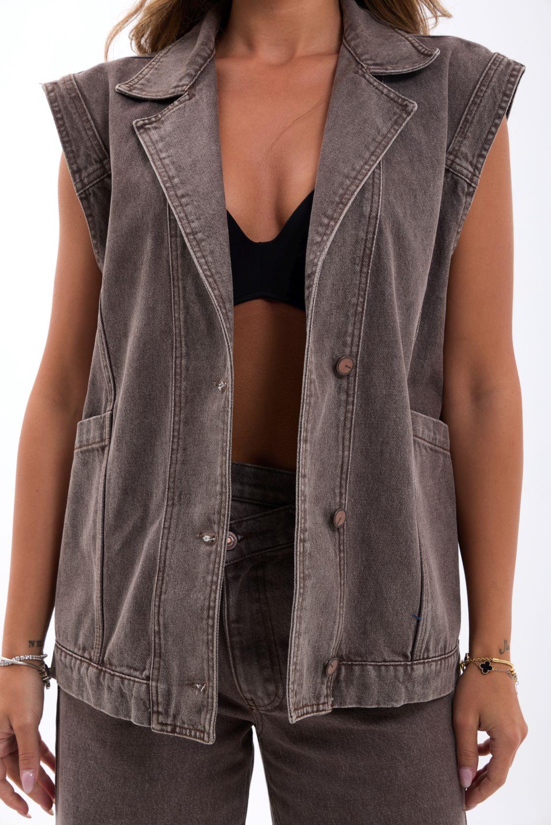 7491 Jeansweste, Braun