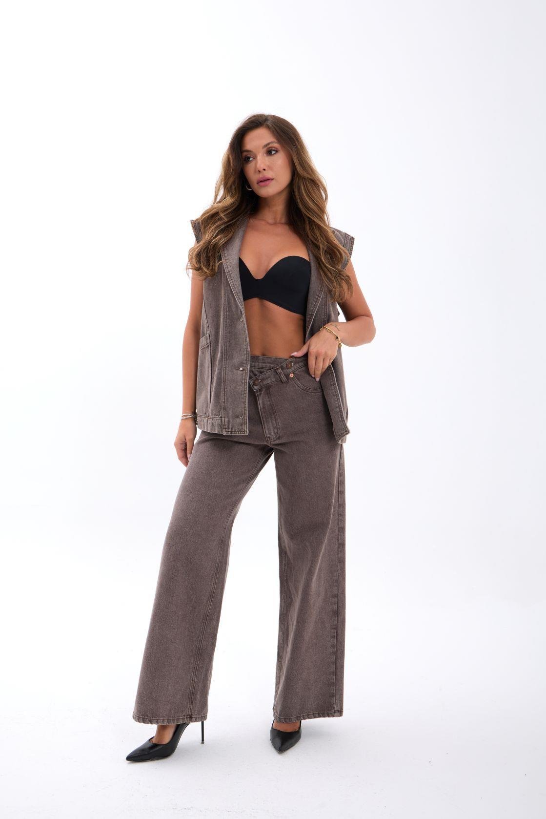 7491 Jeansweste, Braun