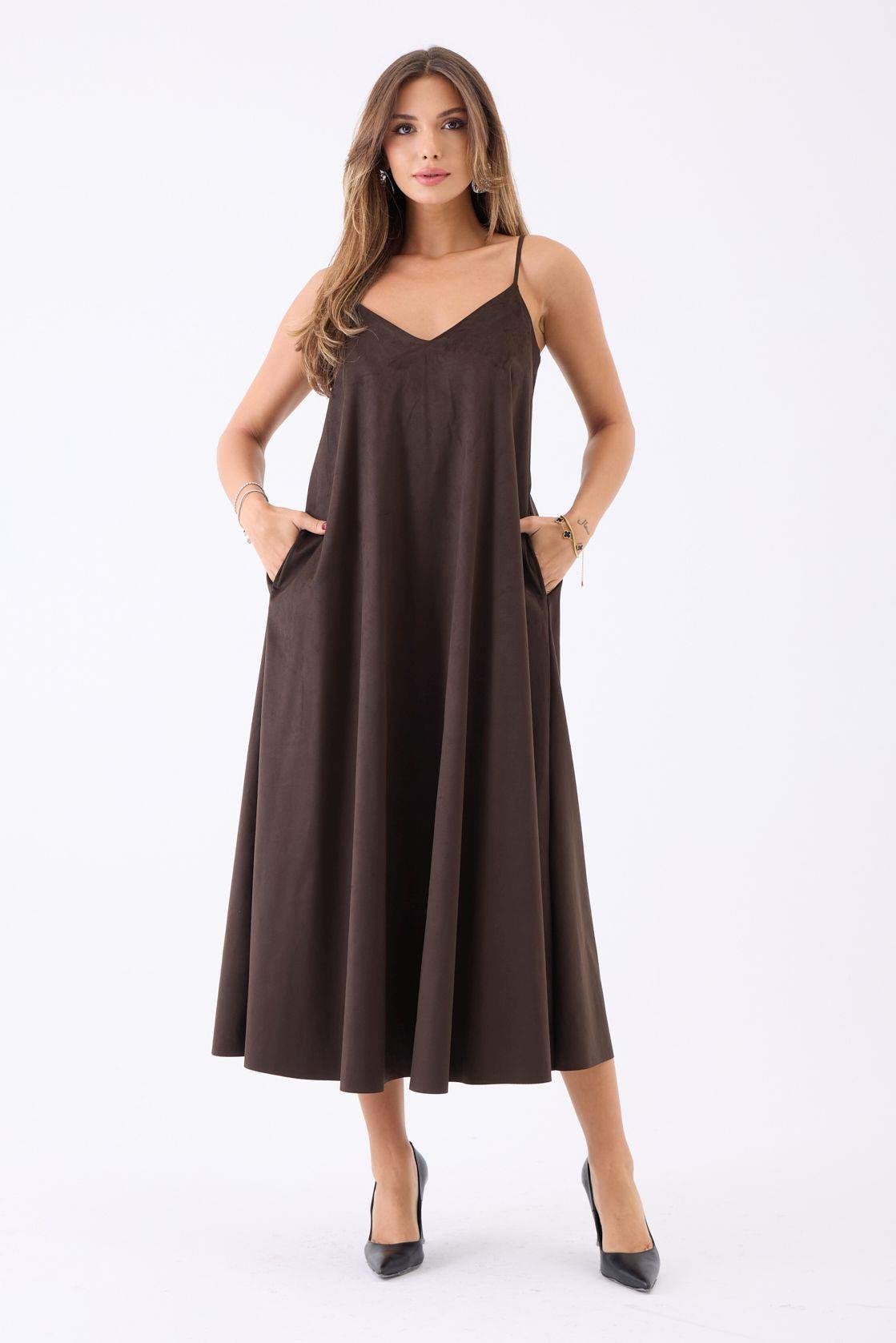 7506 KLEID-KAFFEE