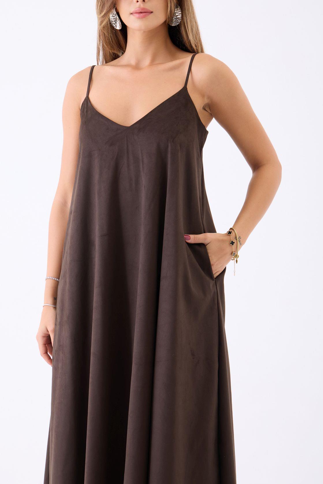 7506 KLEID-KAFFEE