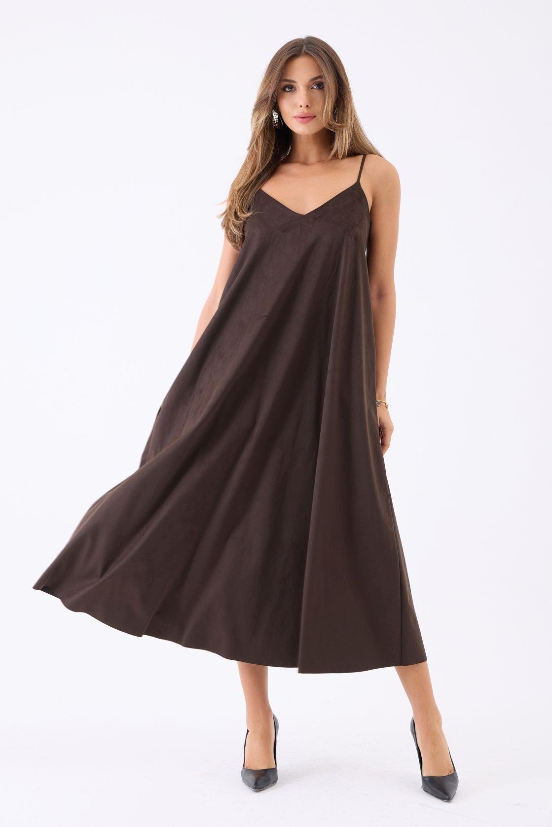 7506 KLEID-KAFFEE