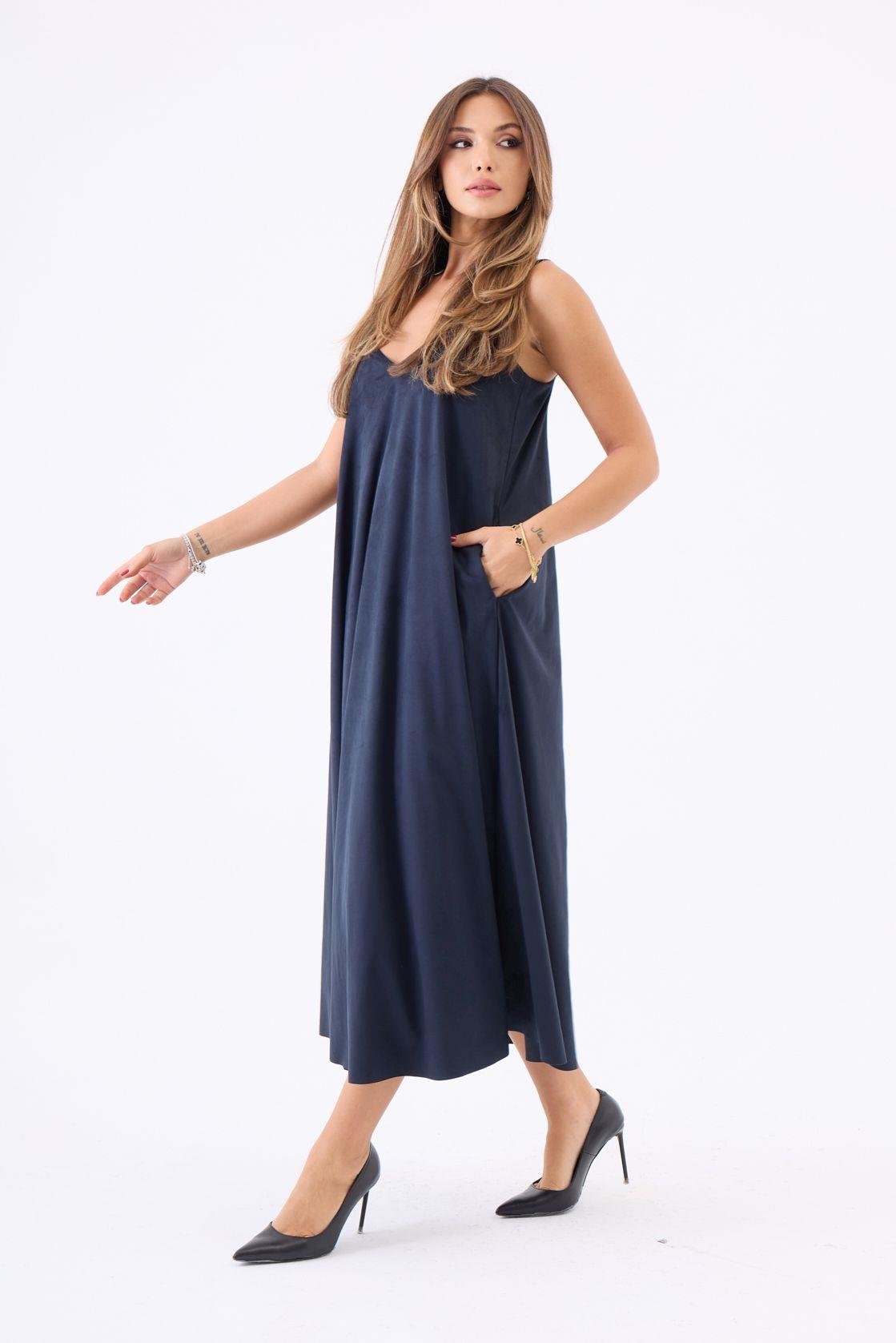 7506 KLEID-MARINEBLAU