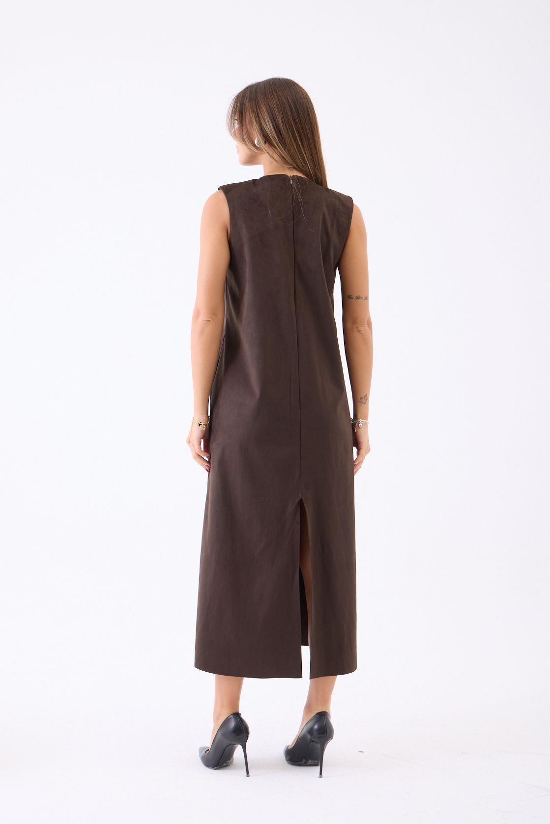 7507 KLEID-KAFFEE