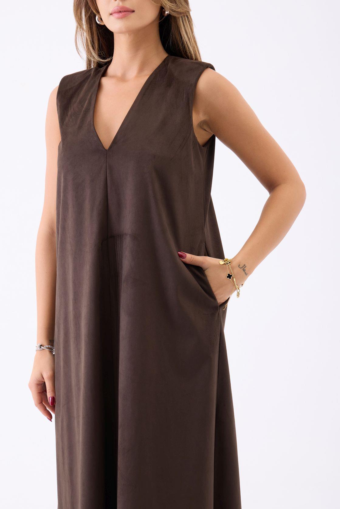 7507 KLEID-KAFFEE