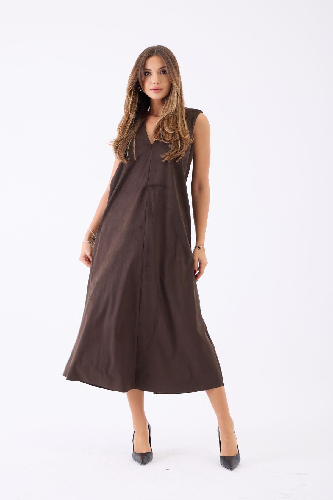 7507 KLEID-KAFFEE