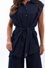 7511 Jeansweste – Marineblau