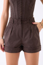 7513 SHORTS-KAFFEE