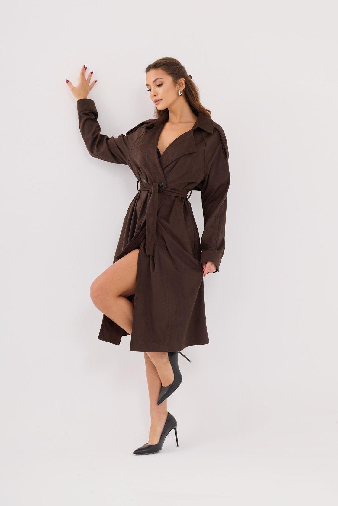 7518 TRENCHCOAT-KAFFEE