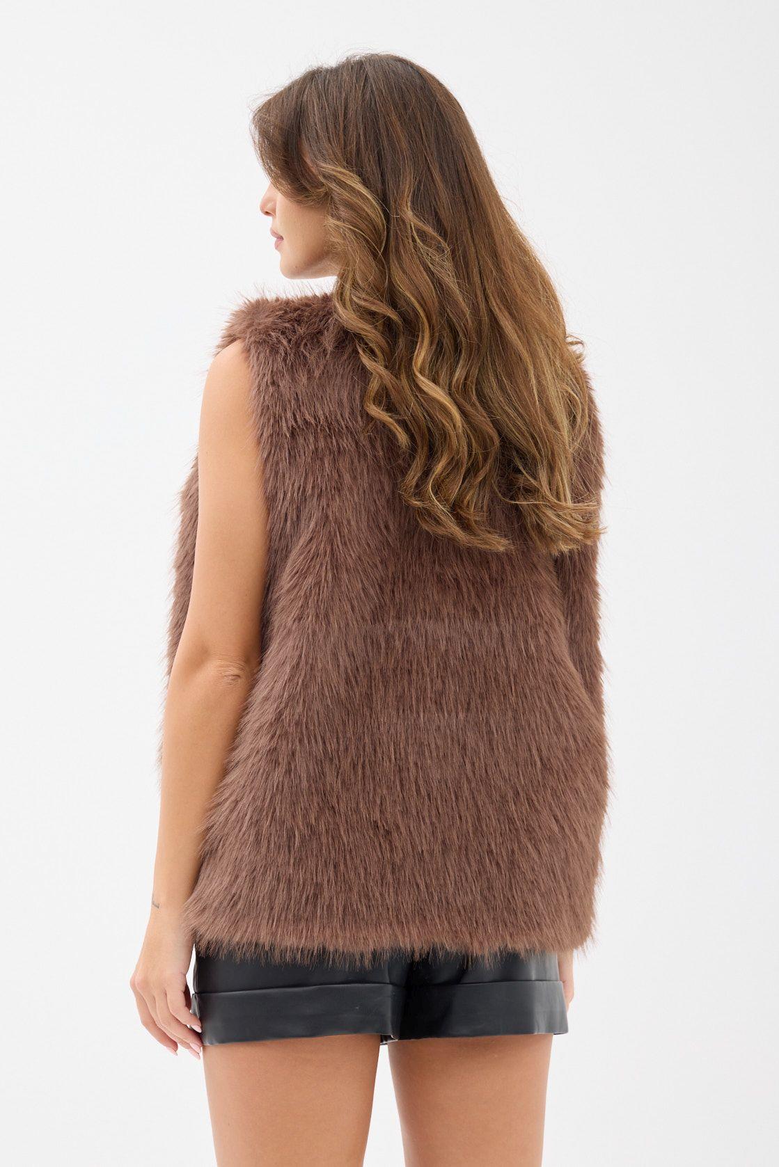 7522 KÜRK YELEK-KAHVE