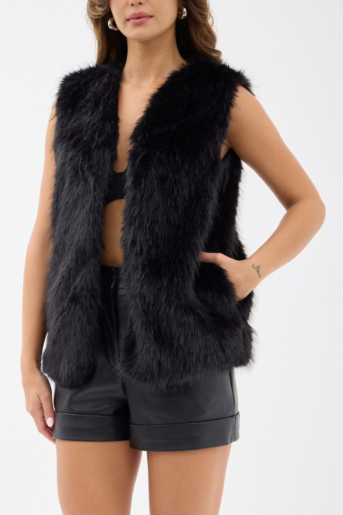 7522 KÜRK YELEK-SİYAH